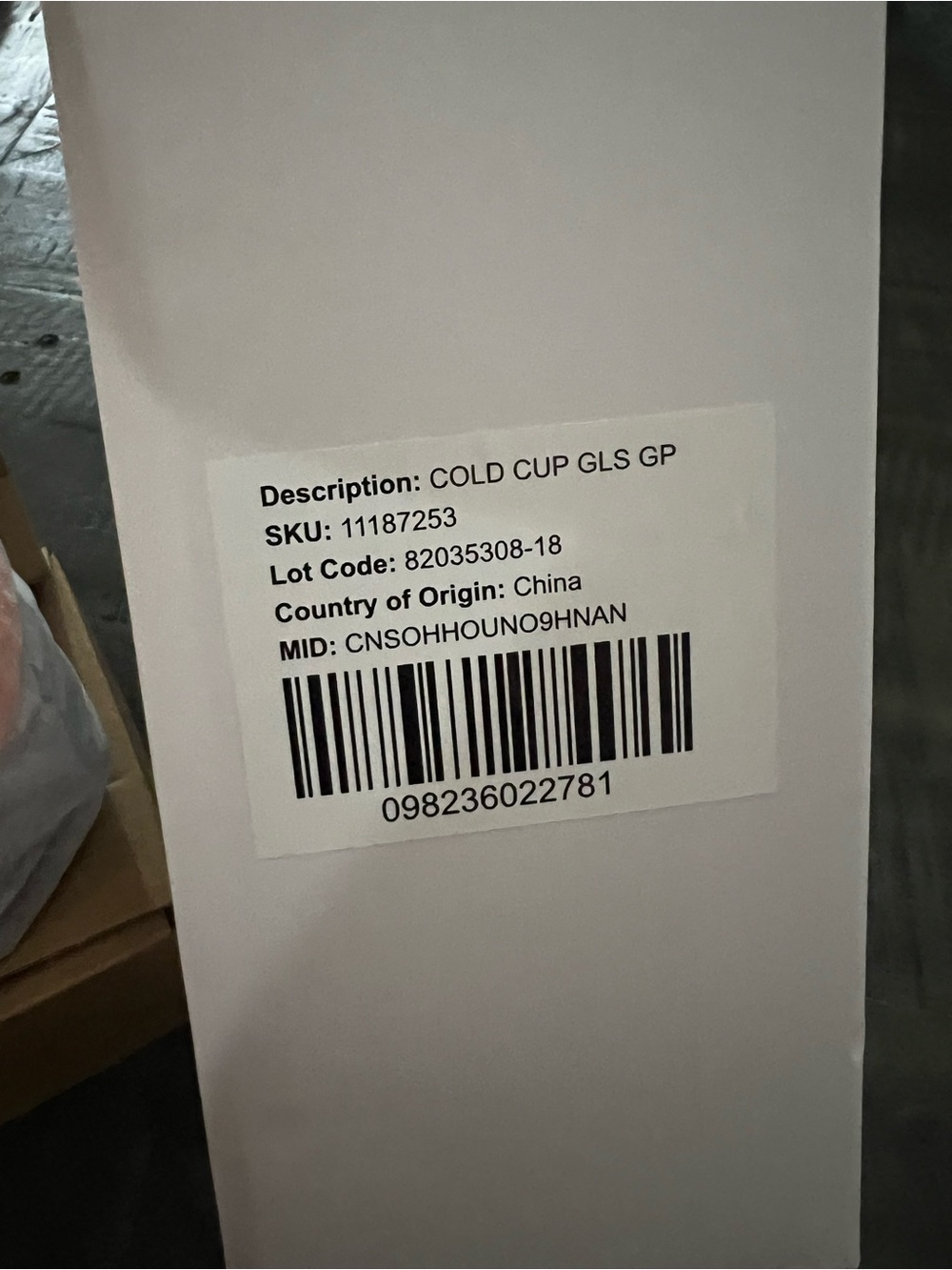 Starbucks Snoopy Glass Cold Cup with Orange Lid - Picture 3 of 5